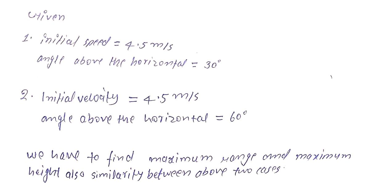 Physics homework question answer, step 1, image 1